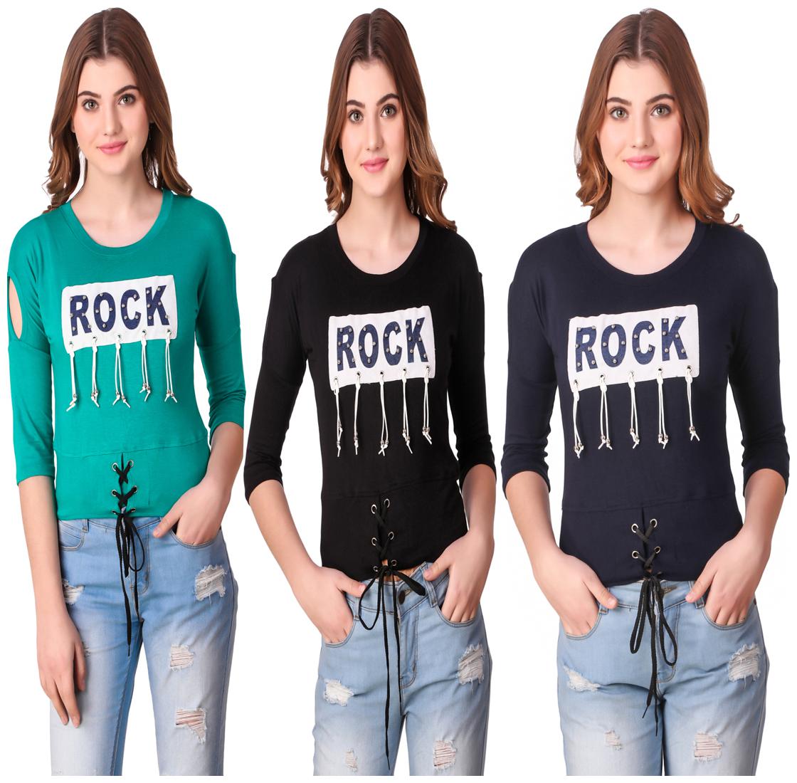 

AARYA WORLD Women Printed Regular top - Multi