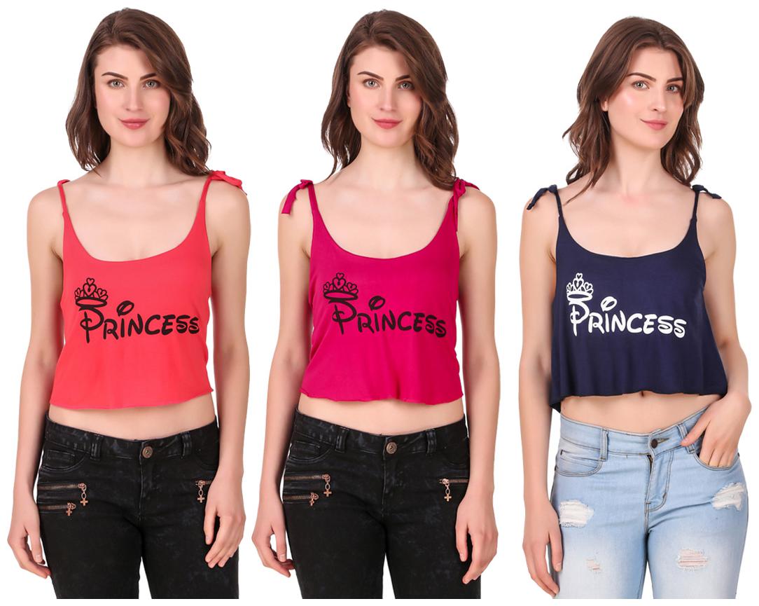 

AARYA WORLD Women Solid Crop top - Multi