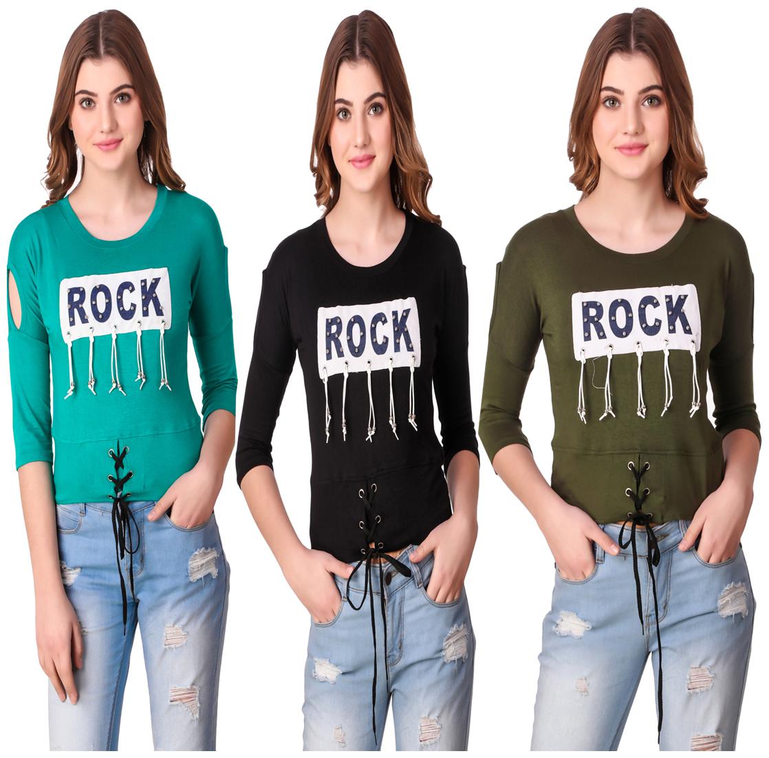 

AARYA WORLD Women Printed Regular top - Multi