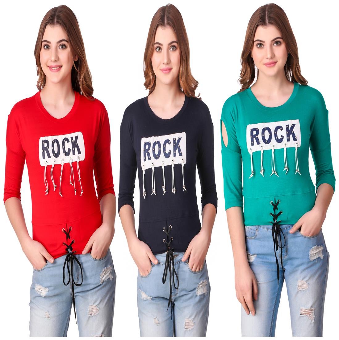 

AARYA WORLD Women Printed Regular top - Multi
