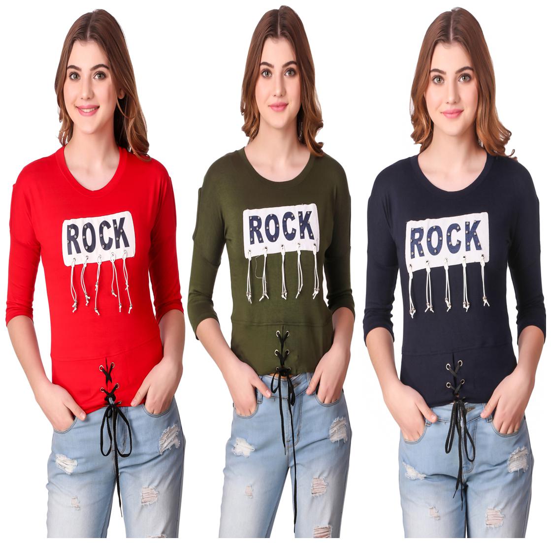 

AARYA WORLD Women Printed Regular top - Multi