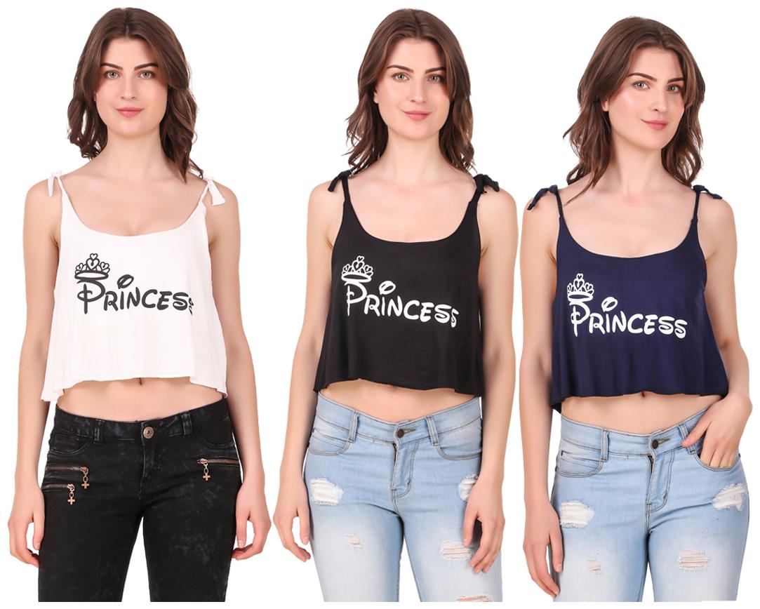 

AARYA WORLD Women Solid Crop top - Multi