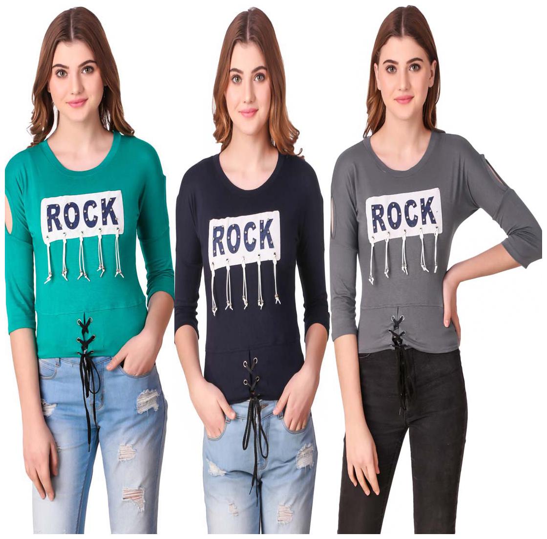 

AARYA WORLD Women Printed Regular top - Multi