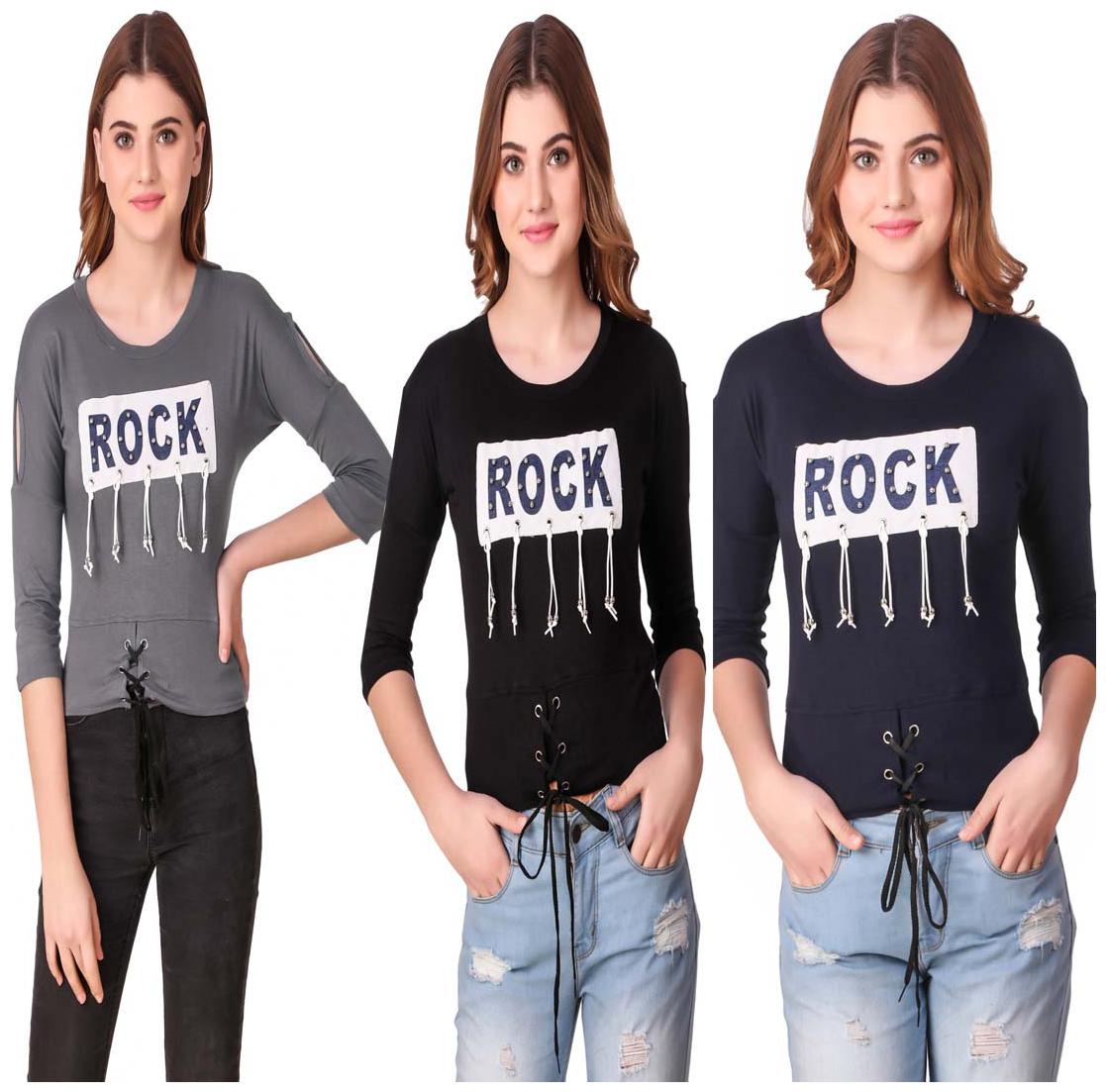 

AARYA WORLD Women Printed Regular top - Multi