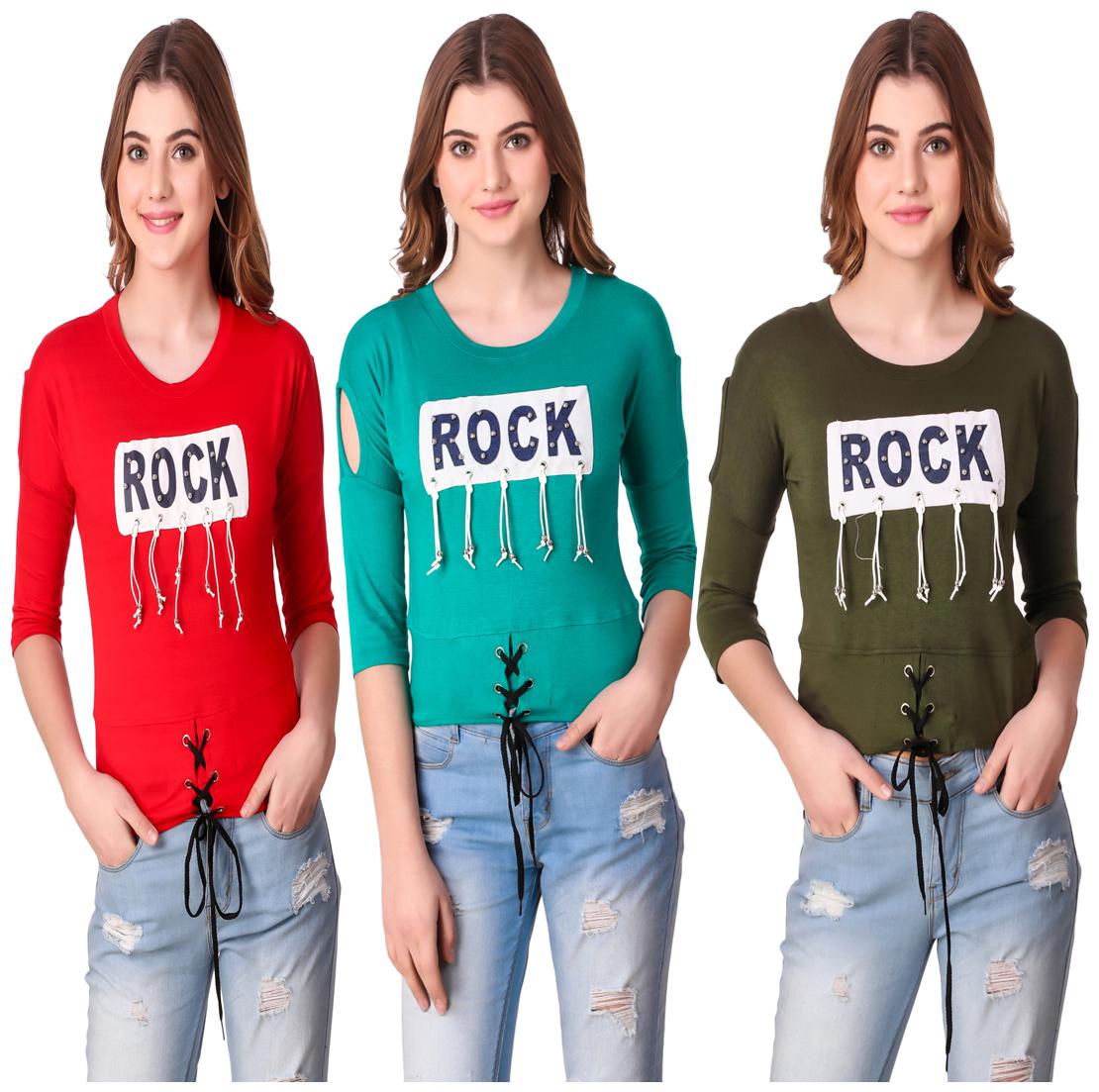 

AARYA WORLD Women Printed Regular top - Multi
