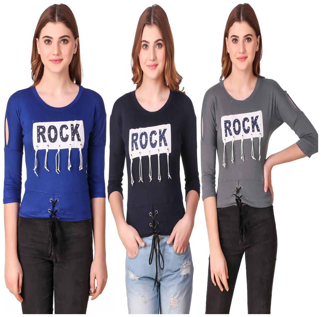 

AARYA WORLD Women Printed Regular top - Multi