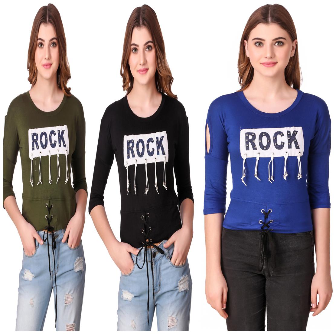 

AARYA WORLD Women Printed Regular top - Multi