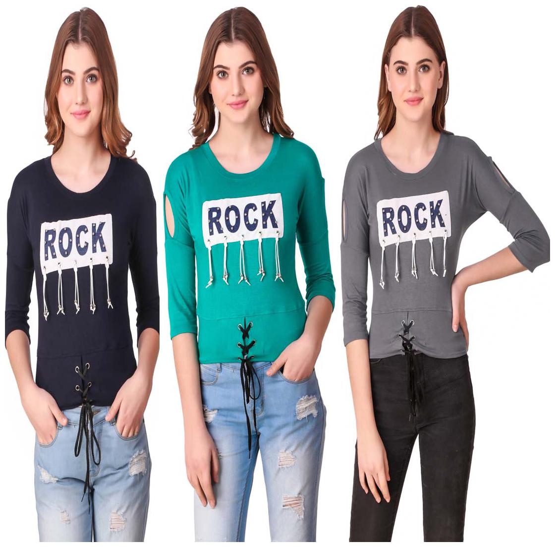 

AARYA WORLD Women Printed Regular top - Multi