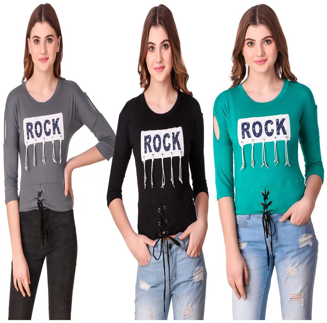 

AARYA WORLD Women Printed Regular top - Multi