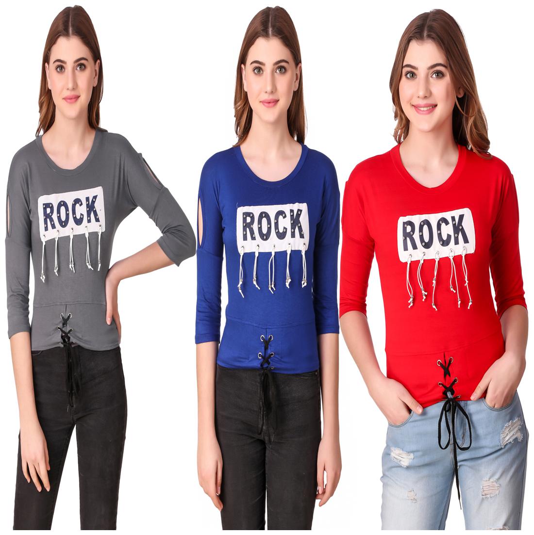 

AARYA WORLD Women Printed Regular top - Multi
