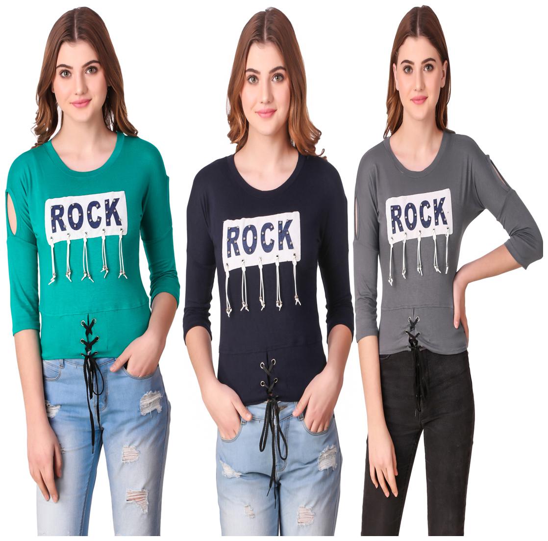 

AARYA WORLD Women Printed Regular top - Multi