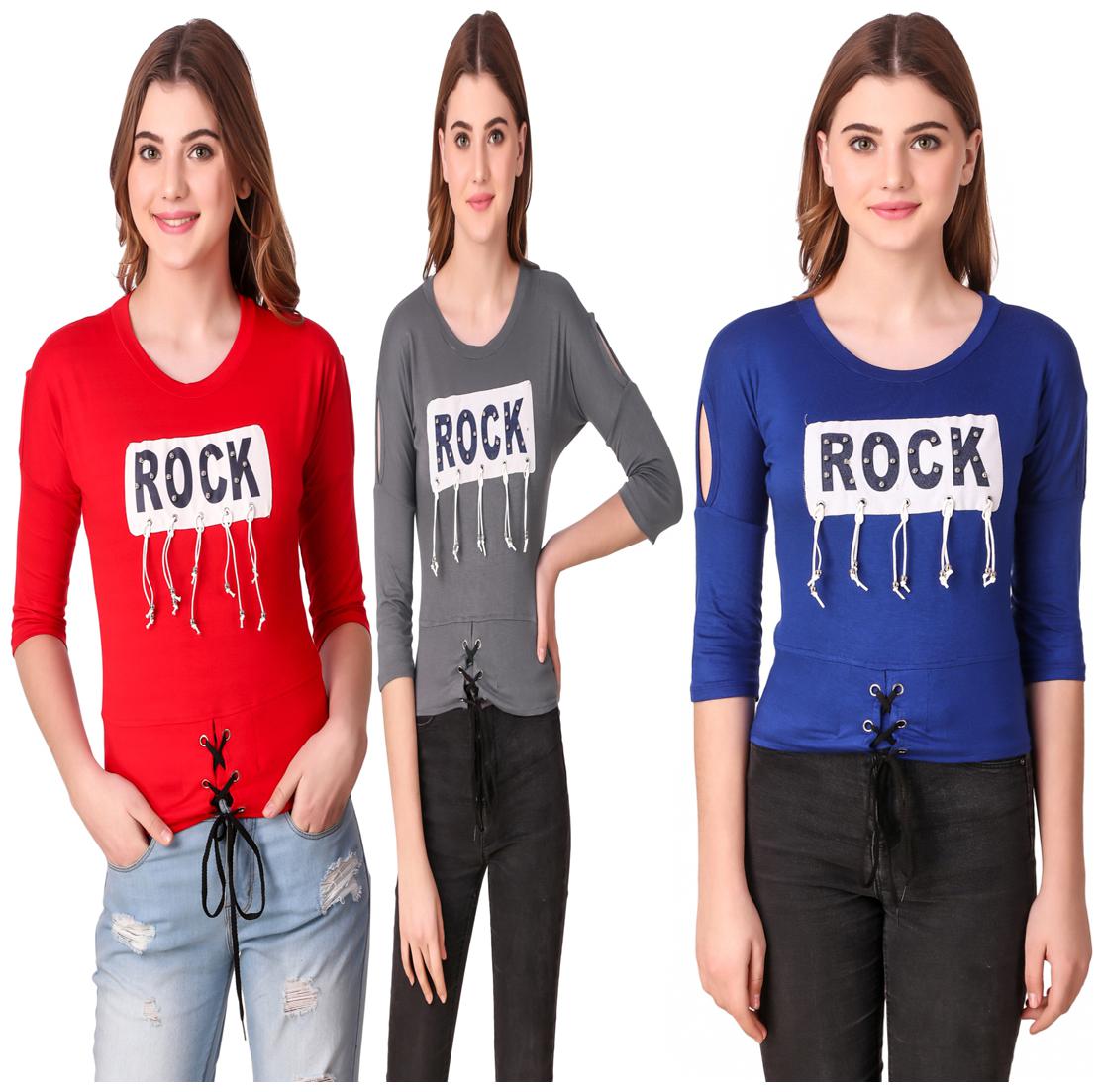 

AARYA WORLD Women Printed Regular top - Multi