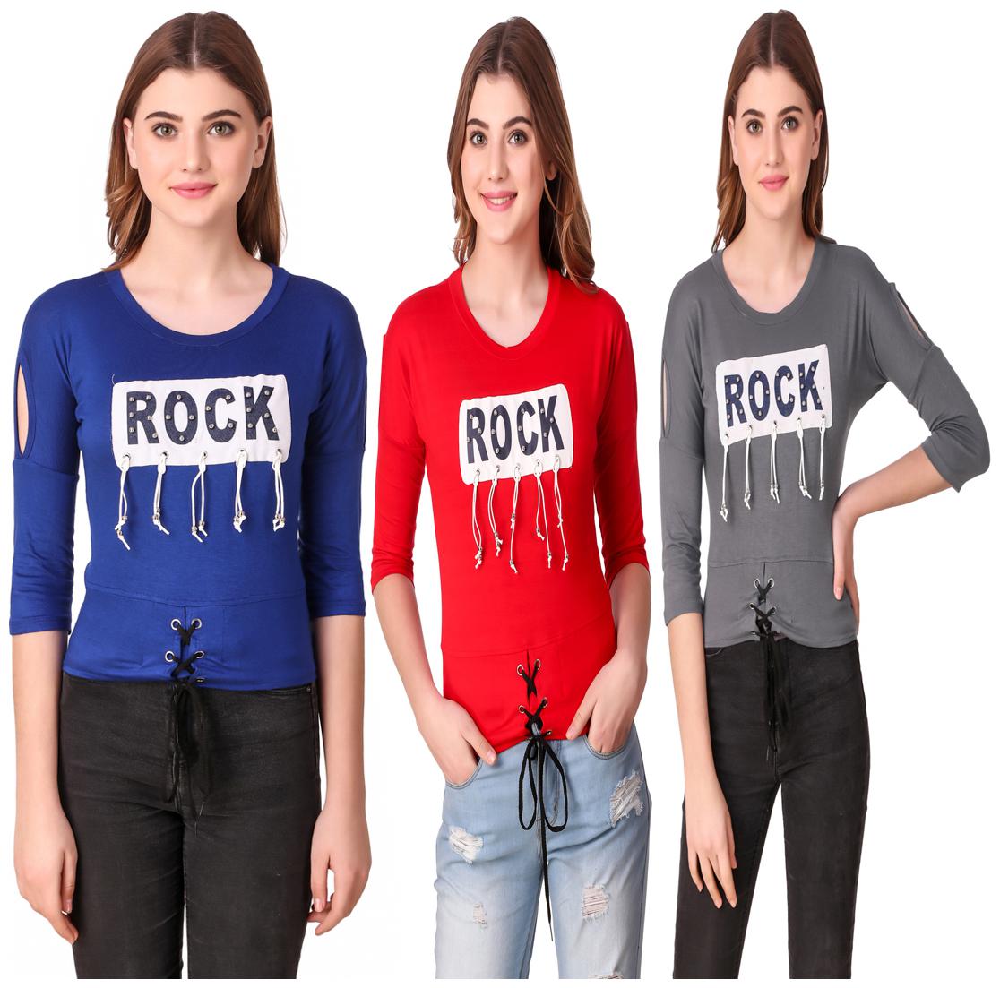 

AARYA WORLD Women Printed Regular top - Multi