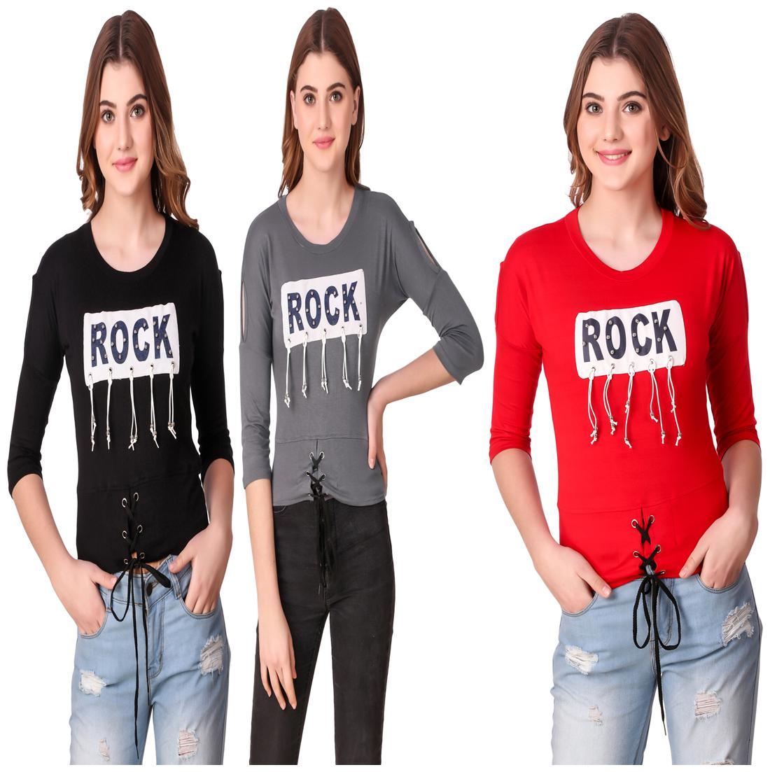 

AARYA WORLD Women Printed Regular top - Multi