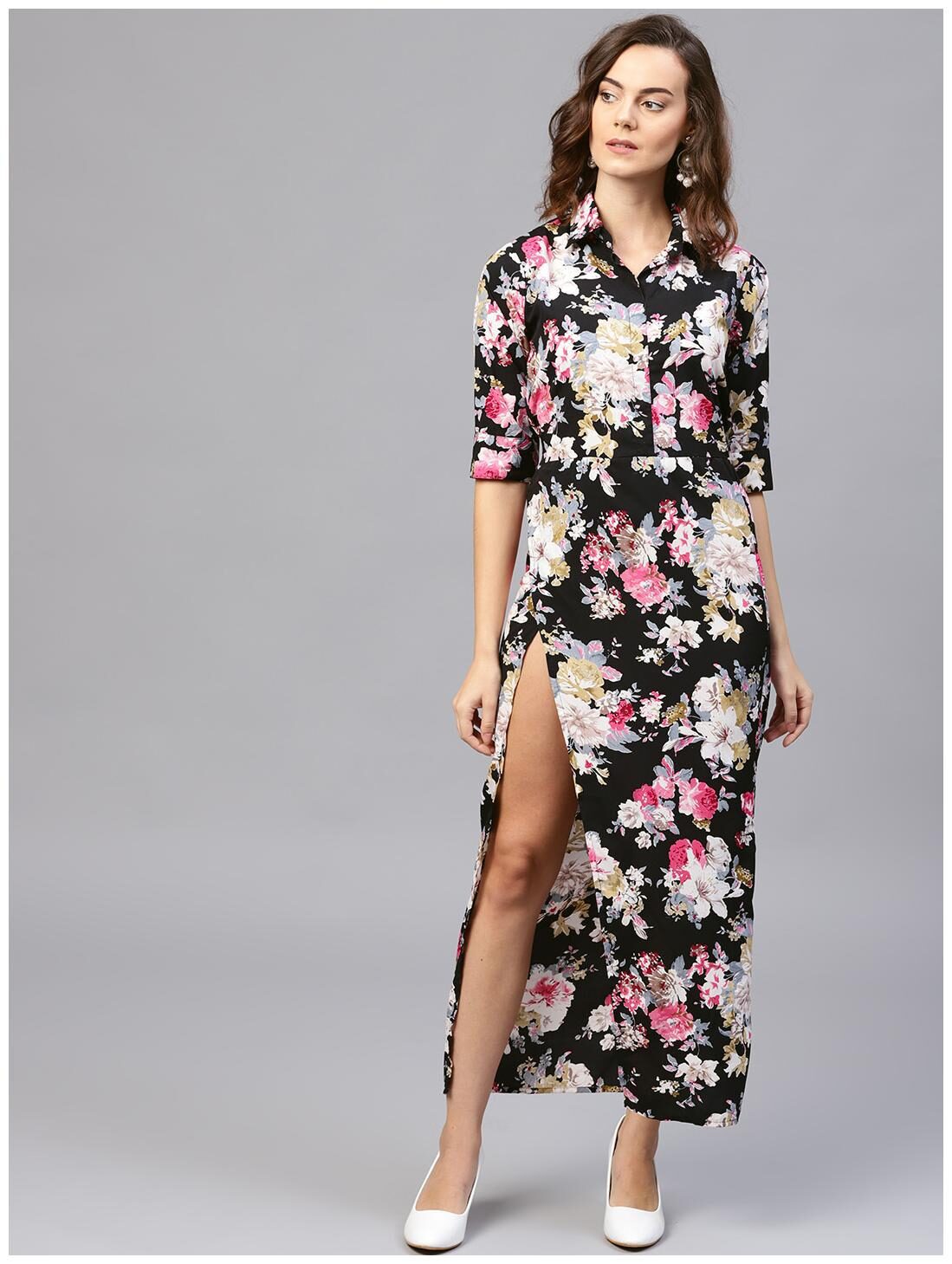 

AASI- HOUSE OF NAYO Multi Printed Fit flare dress