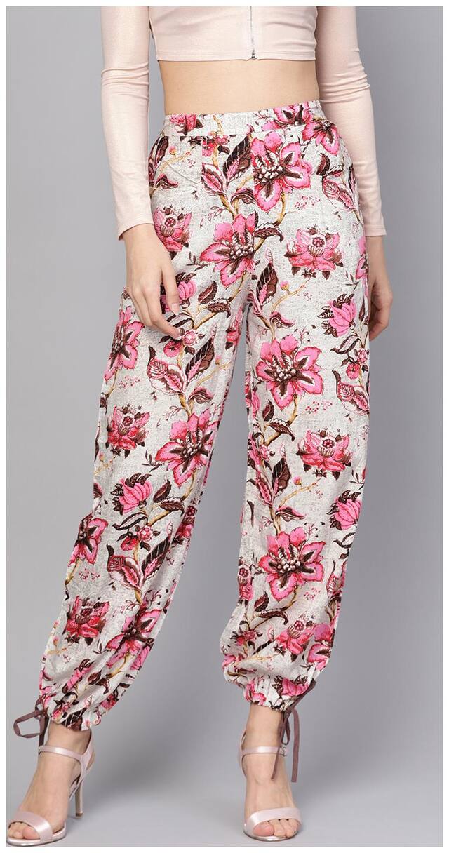 Aasi- House Of Nayo Women Multi Colored Cotton Ankle Length Palazzo