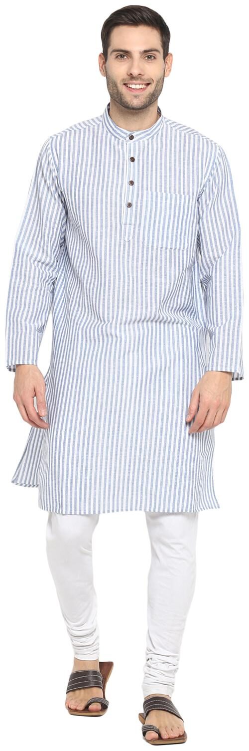 

Abhiyuthan Men Blue Regular Fit Kurta