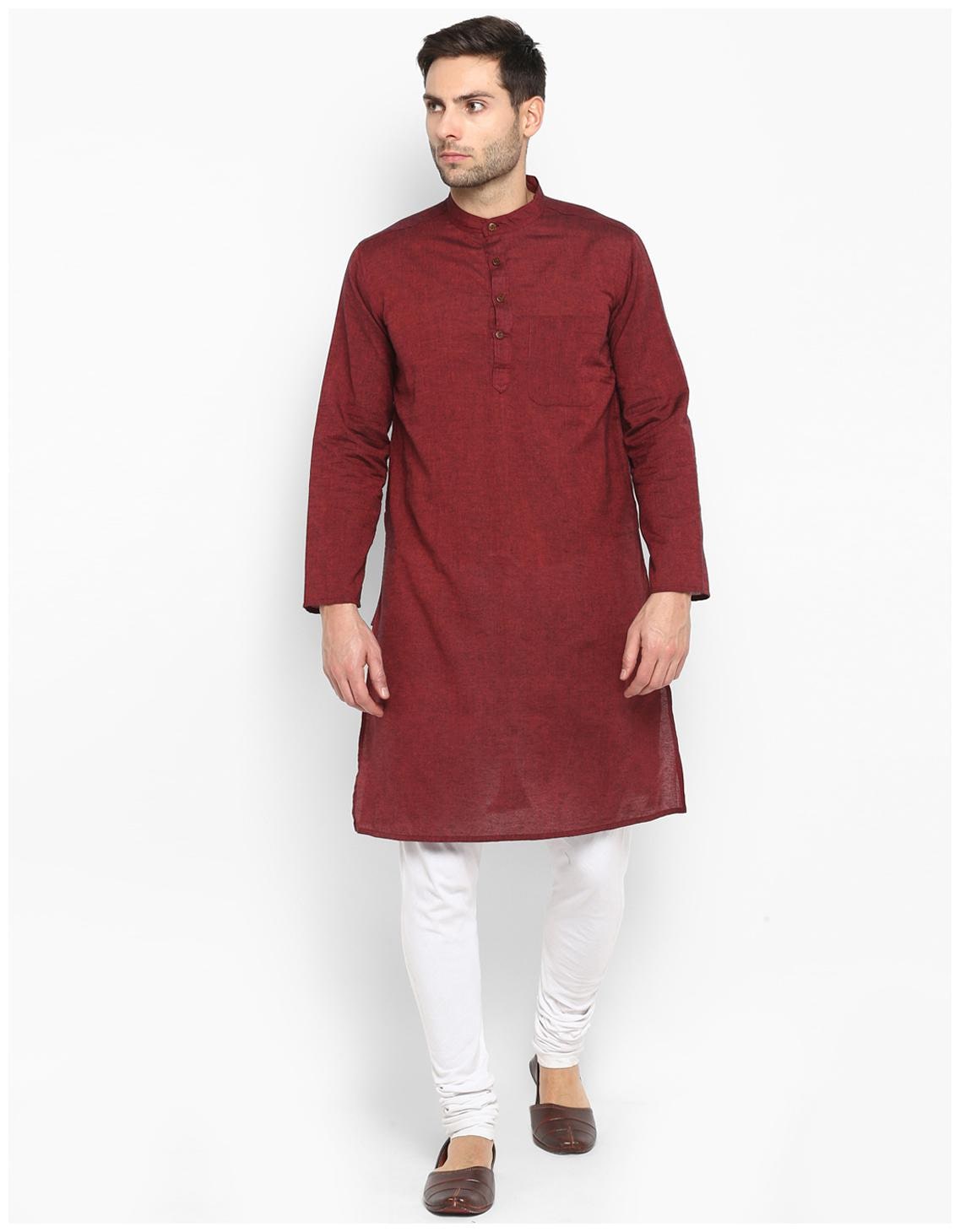 

Abhiyuthan Men Maroon Regular Fit Kurta
