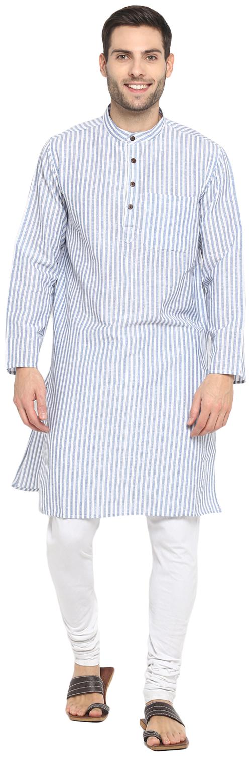 

Abhiyuthan Men Blue Regular Fit Kurta