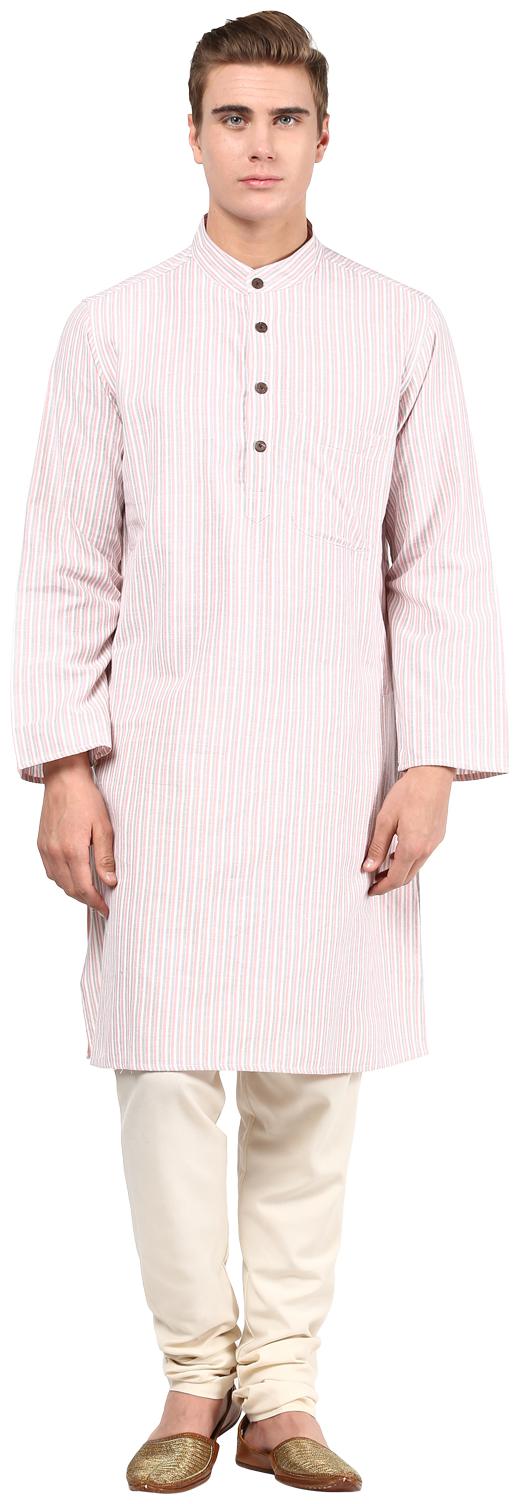 

Abhiyuthan Men White Regular Fit Kurta