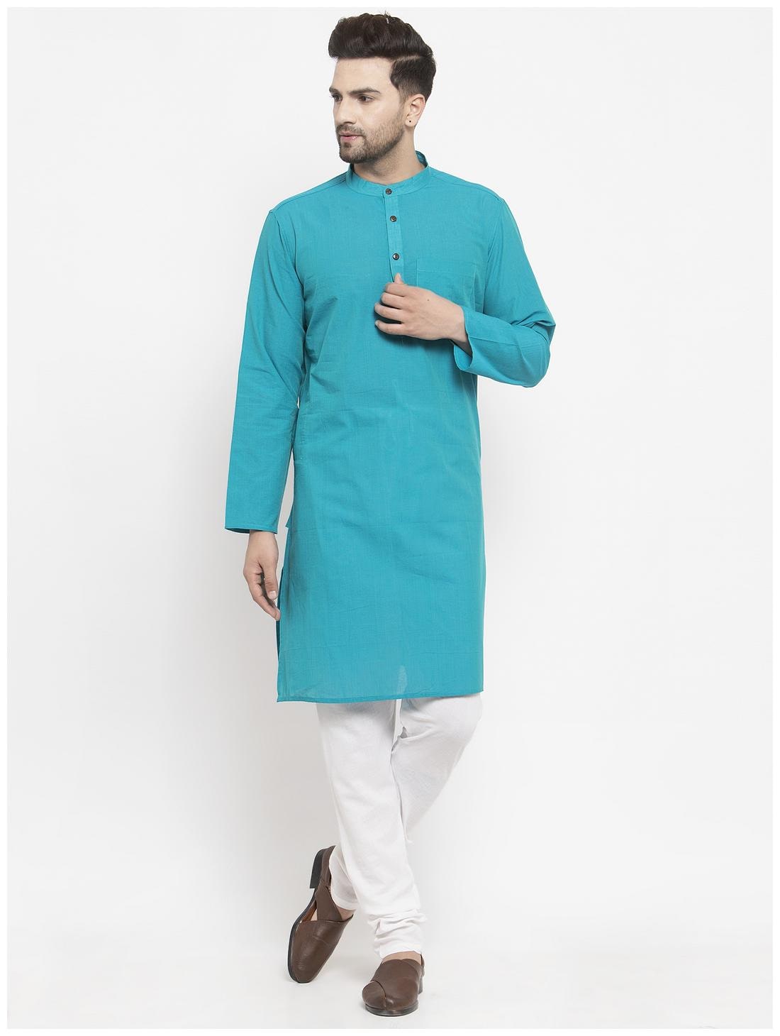 

Abhiyuthan Men Blue Regular Fit Kurta