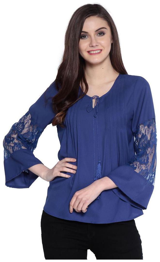 

Abiti Bella Women Solid A-line top - Blue
