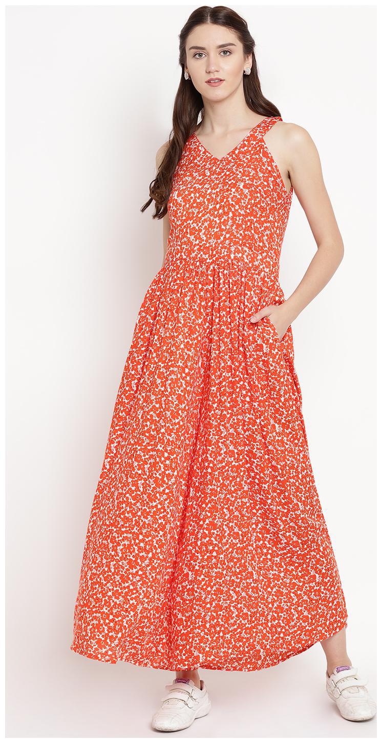 

Abiti Bella Floral Jumpsuit - Orange