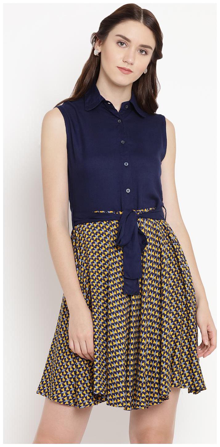 

Abiti Bella Multi Floral A-line dress