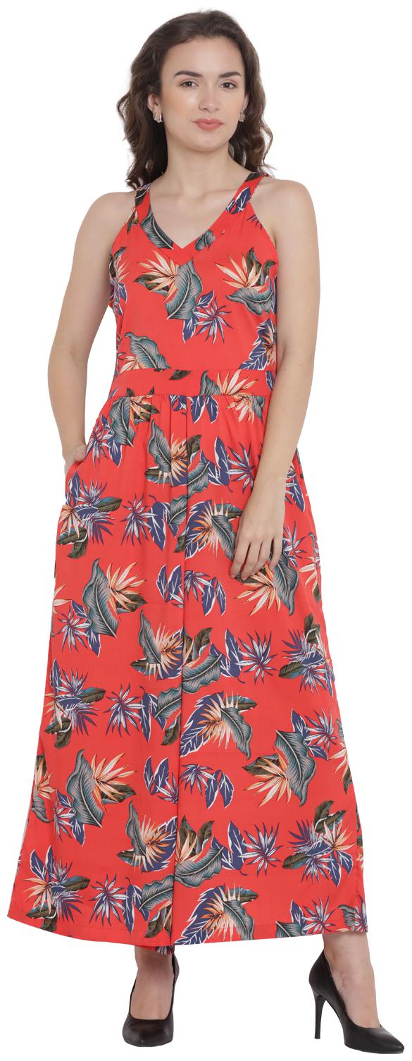 

Abiti Bella Floral Jumpsuit - Red