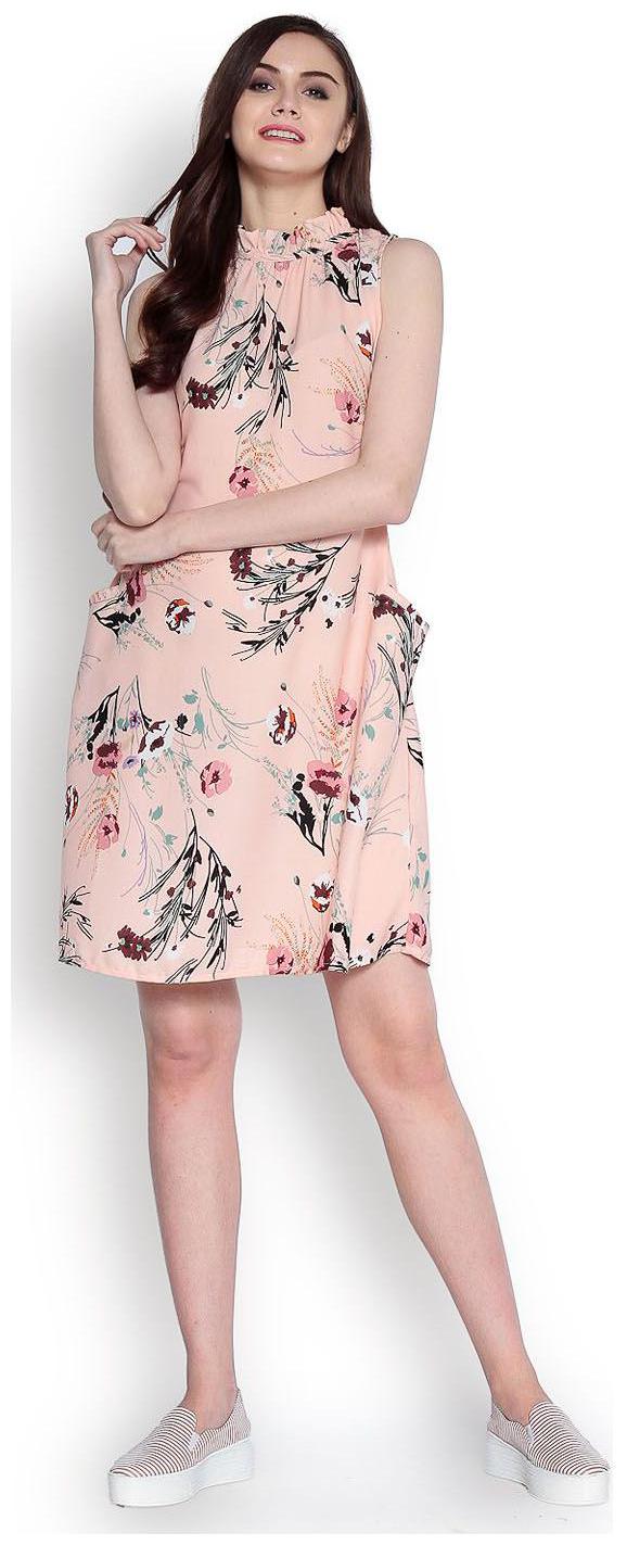 

Abiti Bella Pink Dyed A-line dress