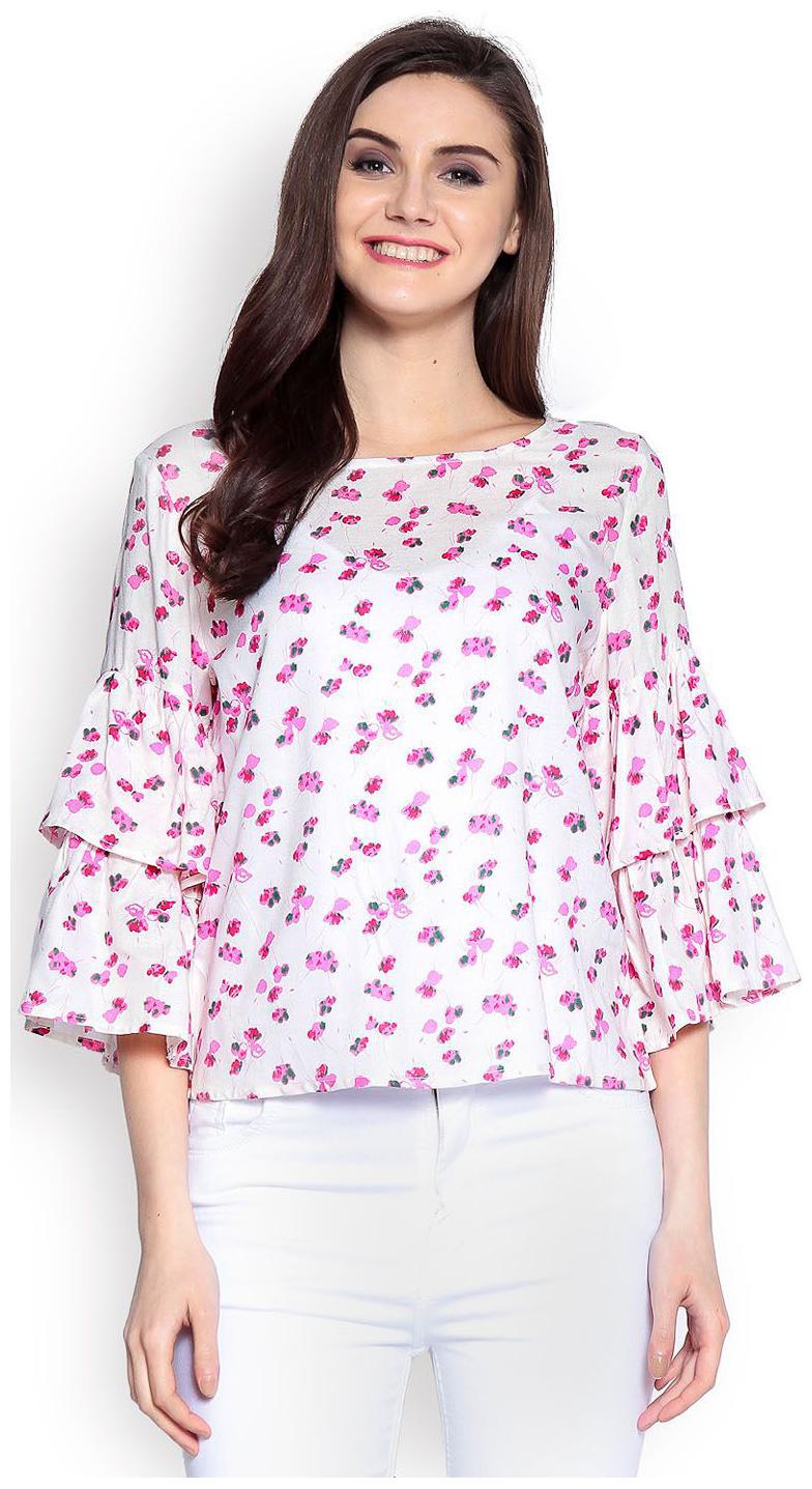 

Abiti Bella Women Embroidered A-line top - White