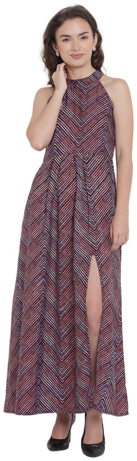 

Abiti Bella Multi Geometric Fit flare dress