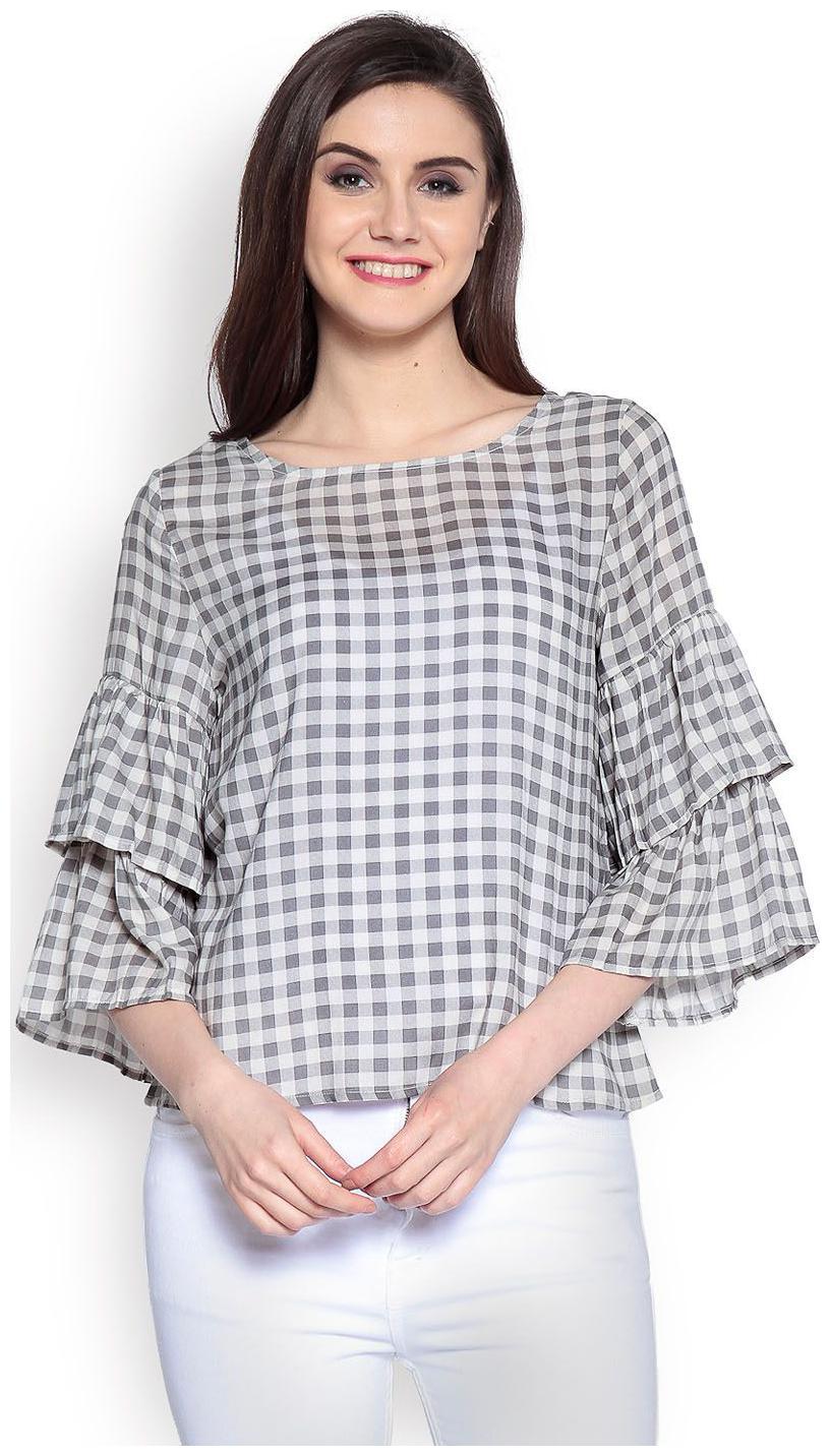

Abiti Bella Women Dyed A-line top - White