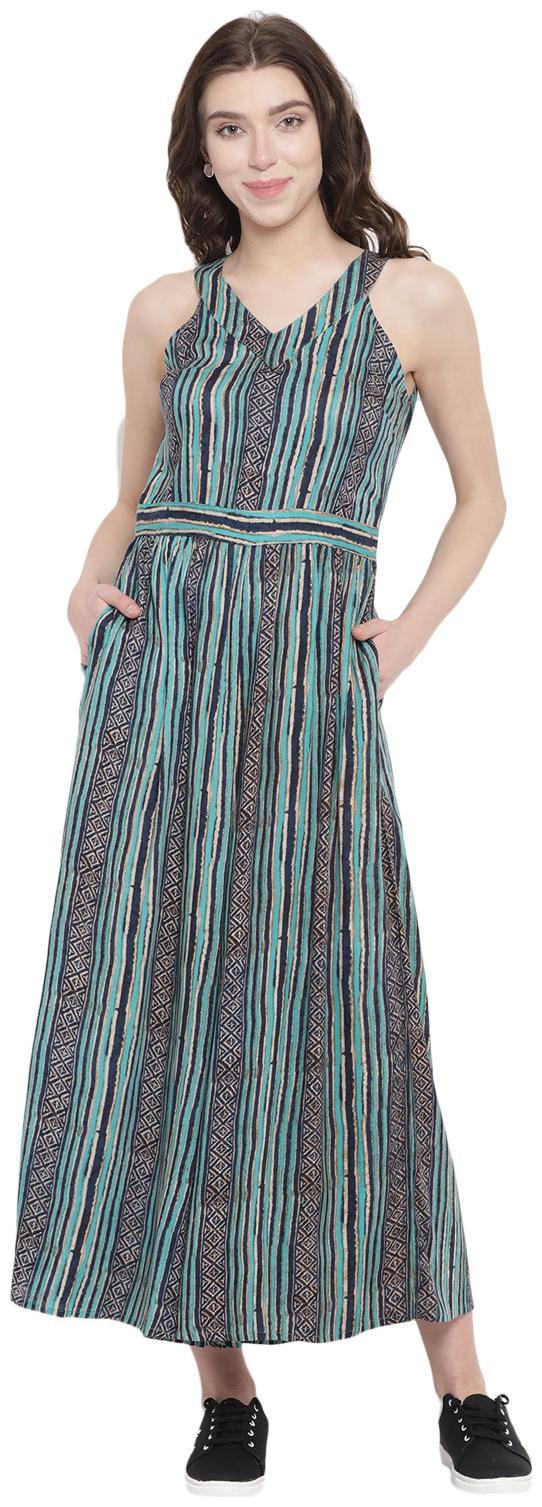 

Abiti Bella Striped Jumpsuit - Green