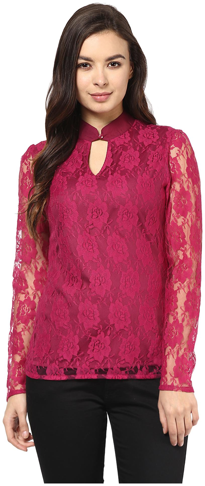 

Abiti Bella Women Printed Regular top - Pink