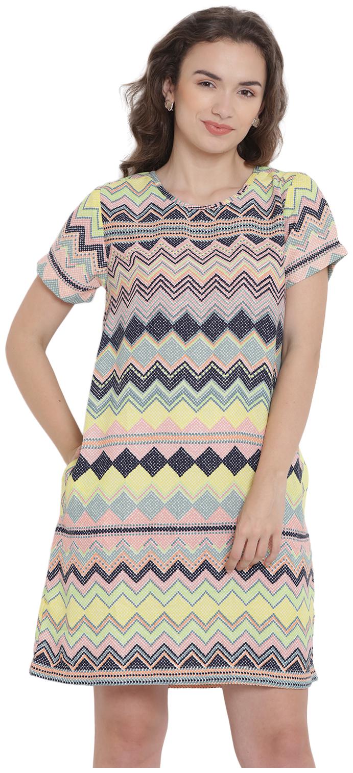 

Abiti Bella Multi Geometric Fit flare dress