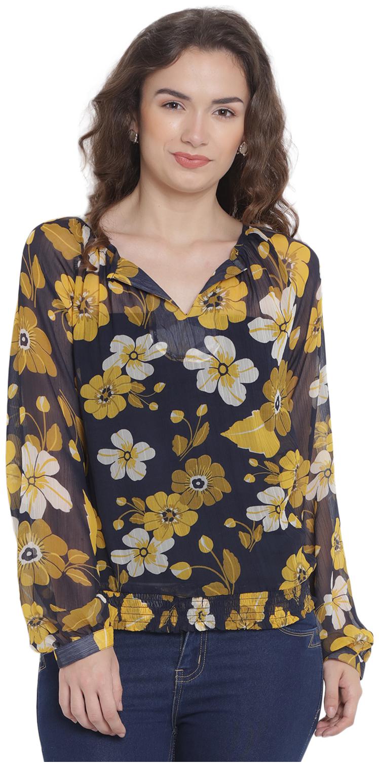 

Abiti Bella Women Floral Regular top - Blue