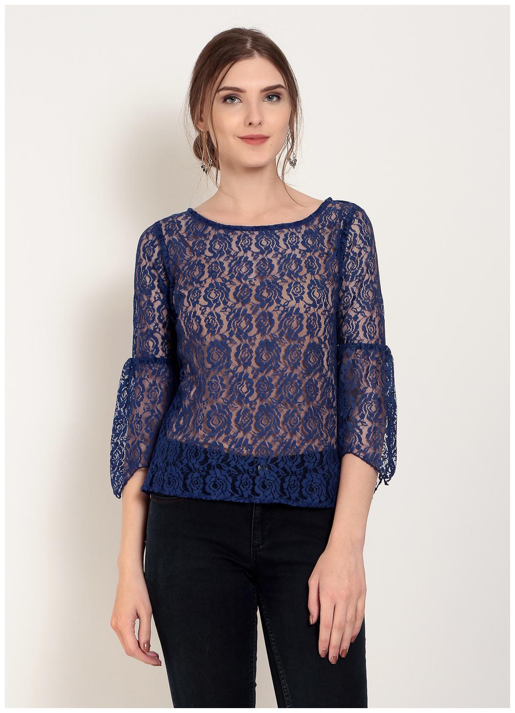 

Abiti Bella Women Solid A-line top - Blue