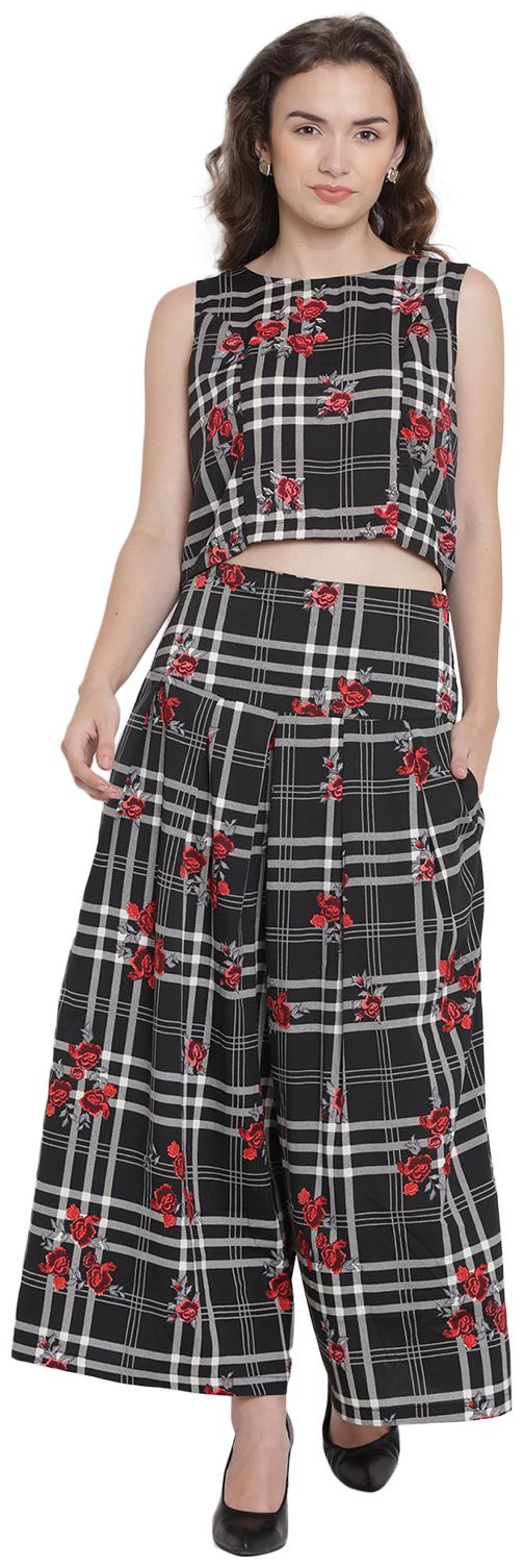 

Abiti Bella Floral Jumpsuit - Black