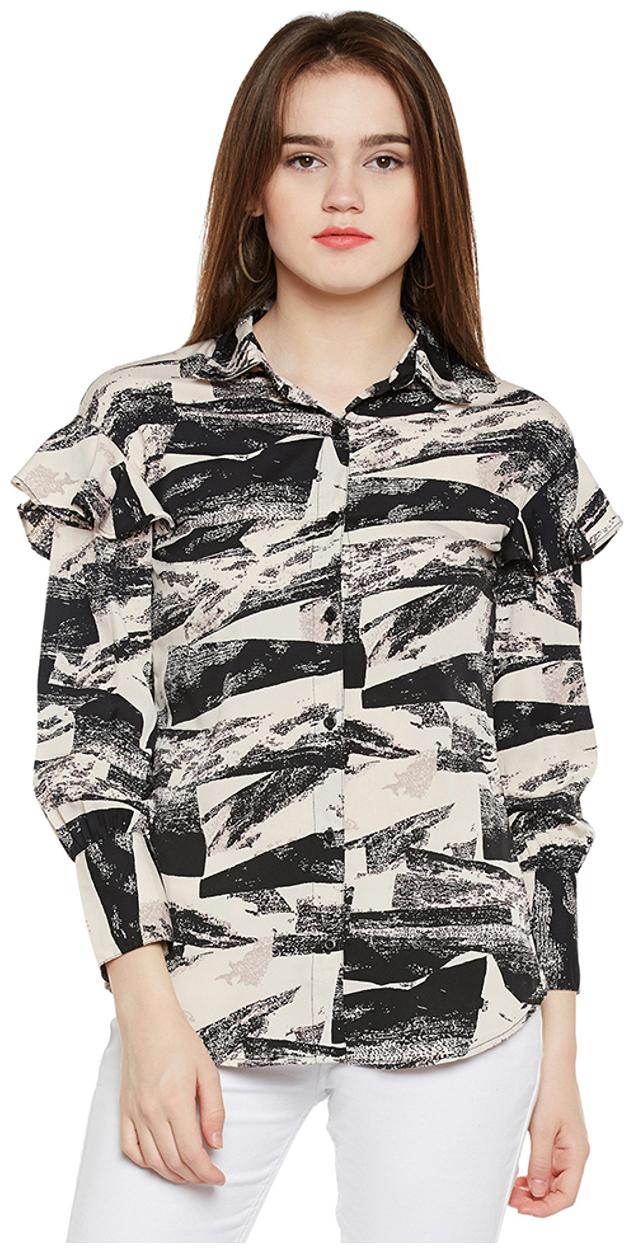 

Oxolloxo Women Multi Printed Regular Fit Shirt