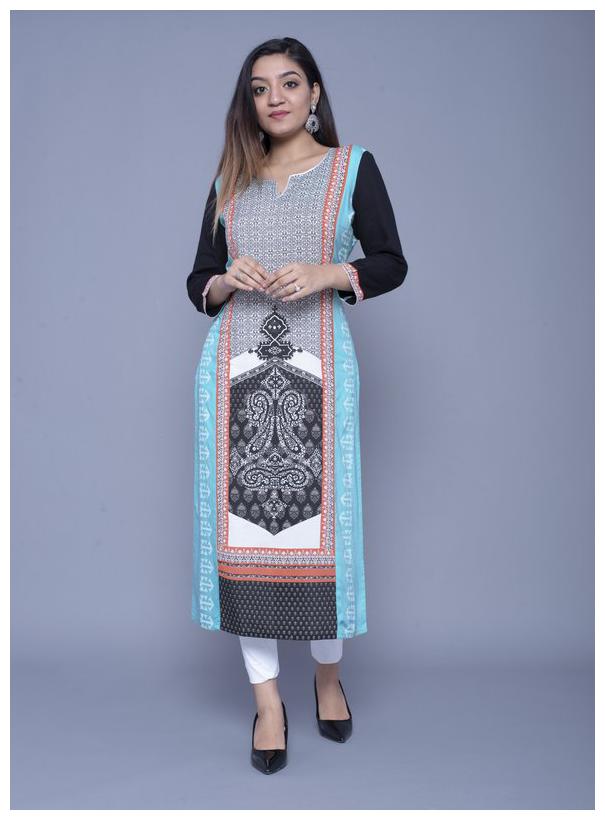

Addiction Women Multi Printed Straight Kurta