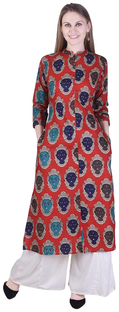 

Adesa Women s Rayon Straight Kurti with Palazzo