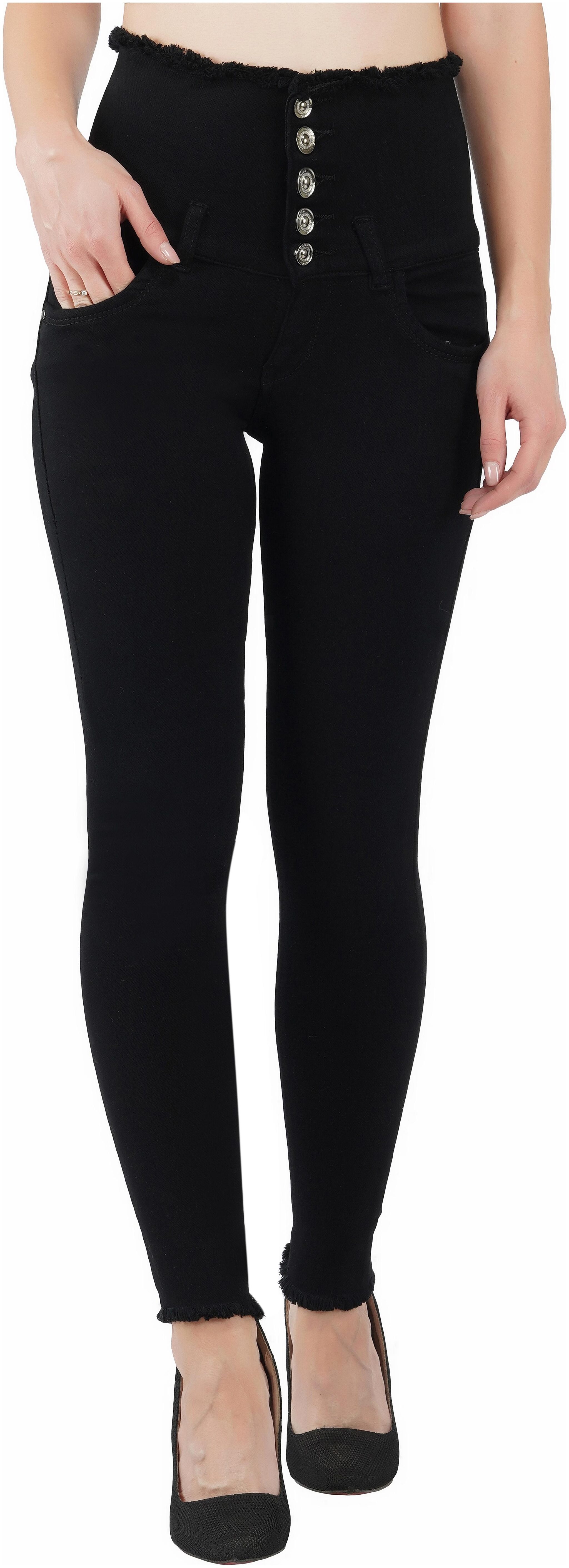 

Adicap Women Black Slim fit Jeans