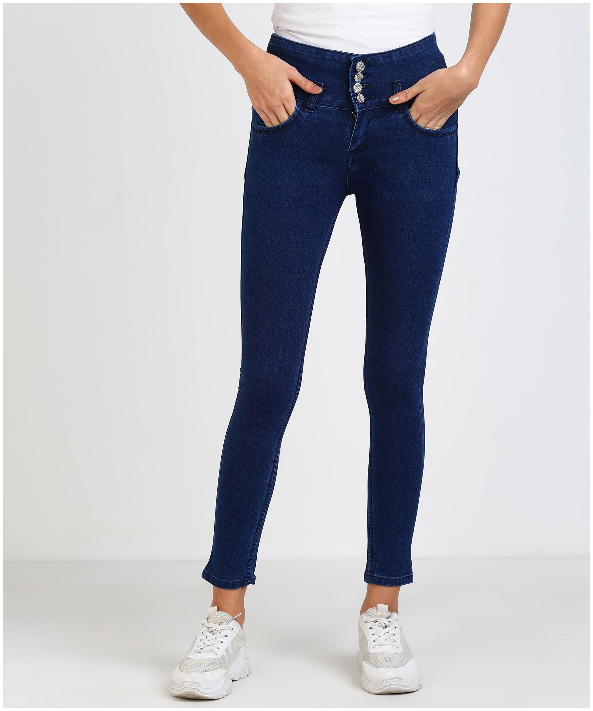 

Adicap High Quality Stretchable Demin Silk Jeans - Navy Blue