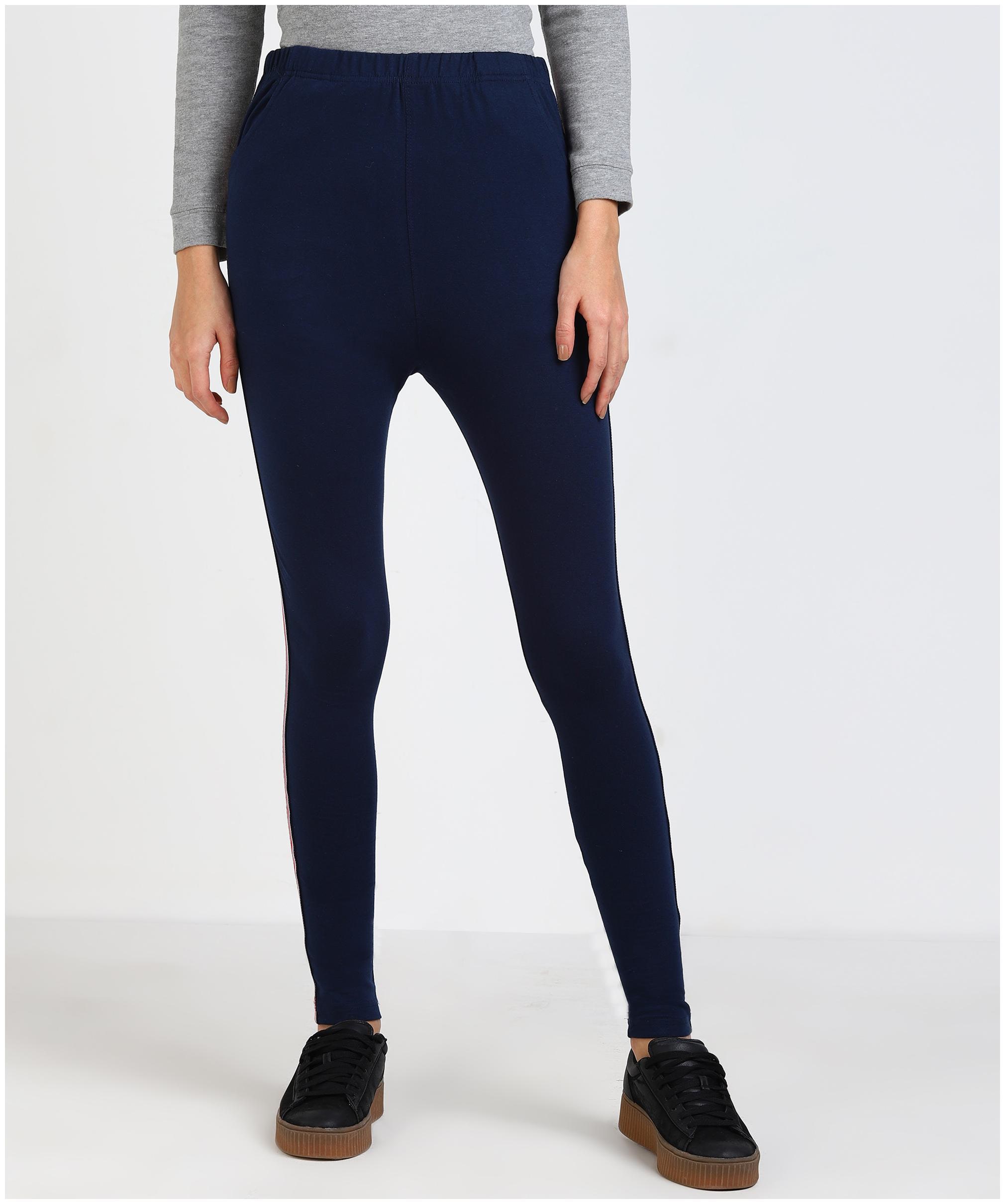 

Adicap High Quality Stretchable Cotton Lycra Jeggings - Navy Blue