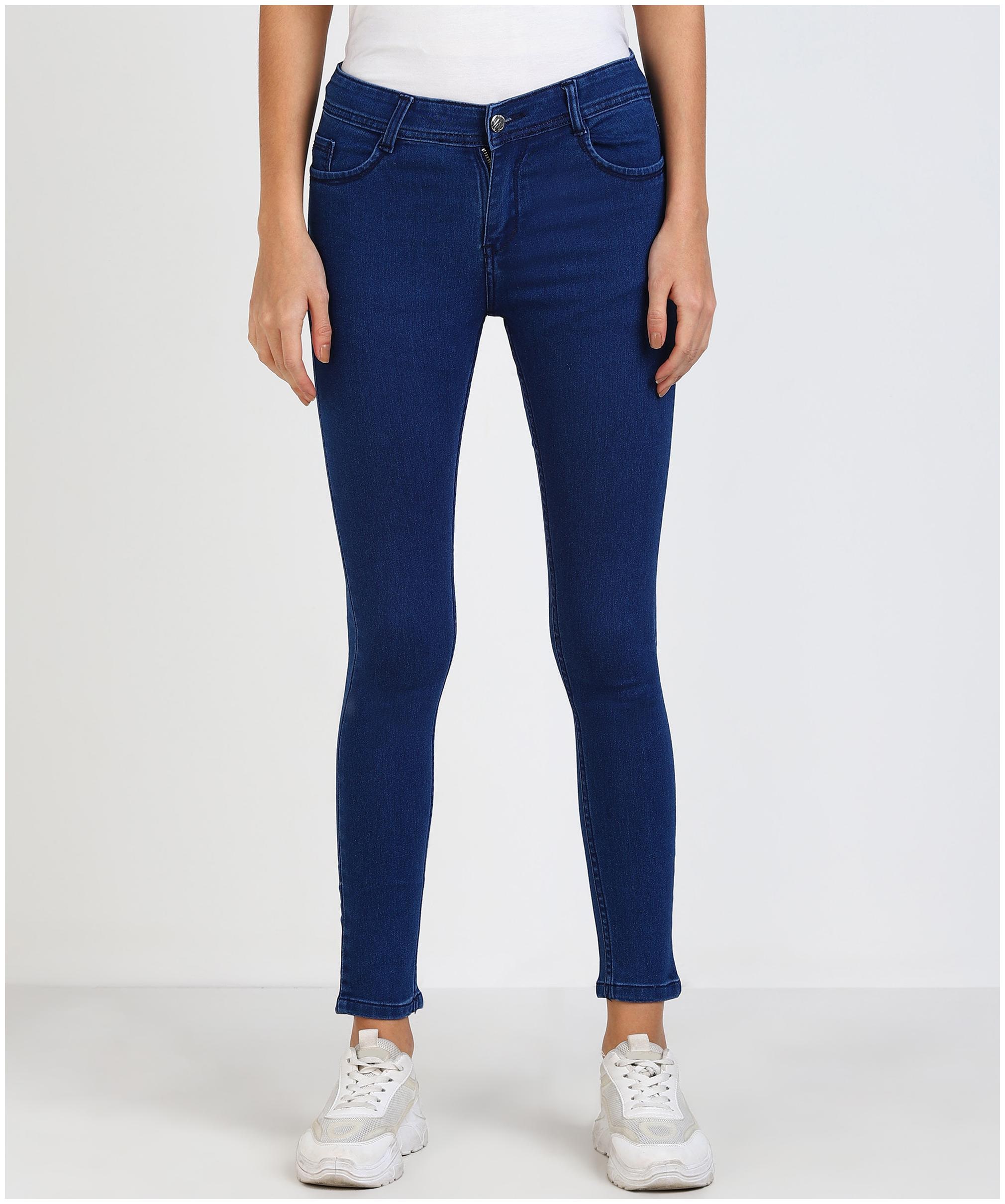 

Adicap High Quality Stretchable Demin Silk Jeans - Navy Blue