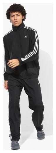 

Adidas Men Black Solid Regular Fit Track Suit