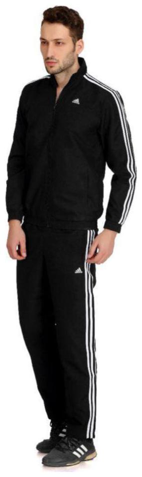 

Adidas Men Black Solid Regular Fit Track Suit