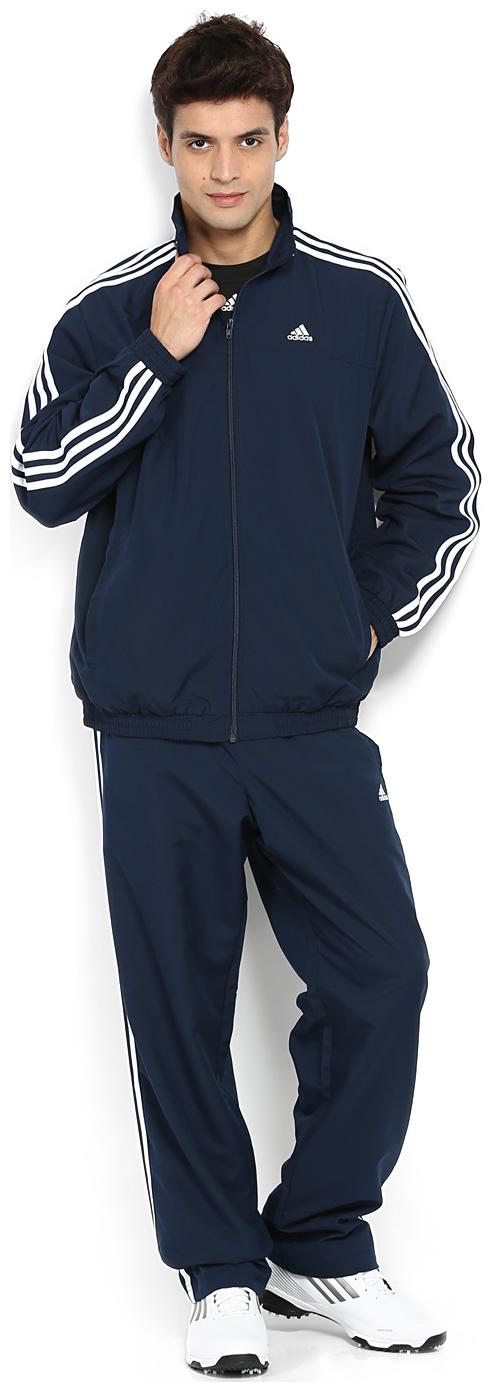 

Adidas Men Navy Blue Solid Regular Fit Track Suit