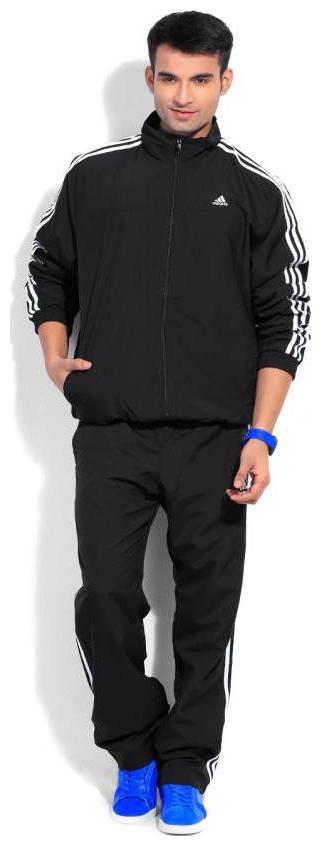 

Adidas Men Black Solid Regular Fit Track Suit